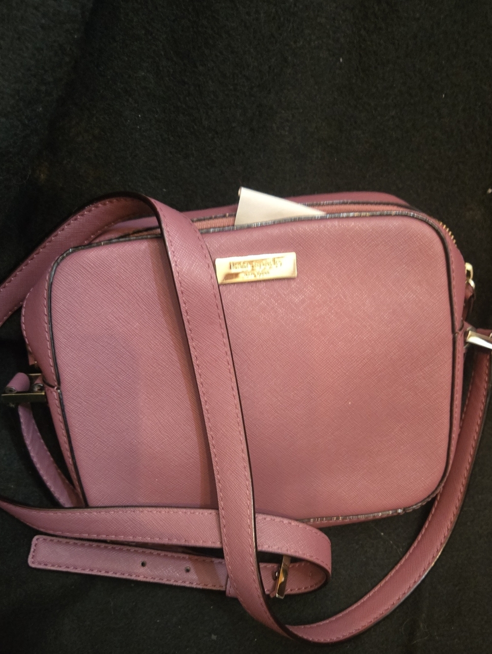 kate spade Mauve/Pink Crossbody Bag with Gold Plate New